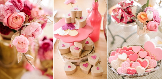 Girlfriend Get-Together Idea, a Sparkly Pink and Gold Soiree; © The Photography of Haley Sheffield.