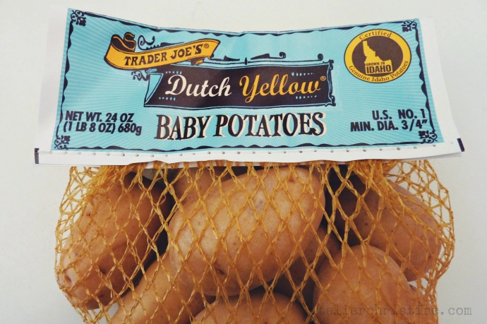 Oven-Roasted Icelandic Haddock + Yellow Duch Baby Potatoes With Cilantro-Garlic-Lemon Sauce.