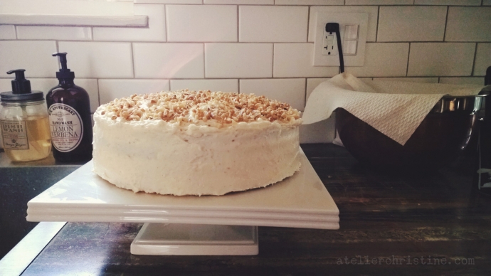 A Vintage Inspired Southern Hummingbird Cake Recipe with Sour Cream Whipped Frosting.