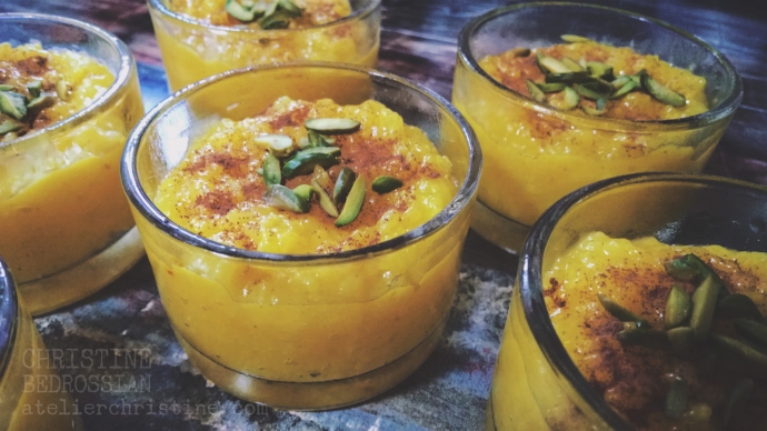 Sholeh Zard | Persian Saffron + Rose Water Rice Pudding