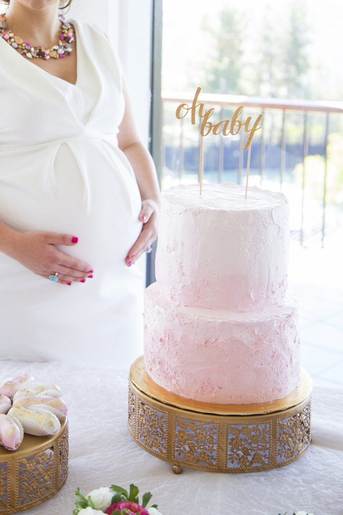 le Shoppe | Oh Baby!  Pink Ombre Buttercream Cake