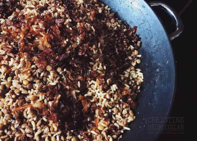 MUJADDARA | Rice and Lentils with Caramelized Onions, a Vegan and Gluten-Free Recipe
