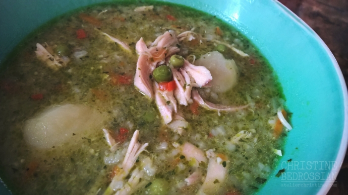Peruvian Chicken + Cilantro Soup | Aguadito de Pollo